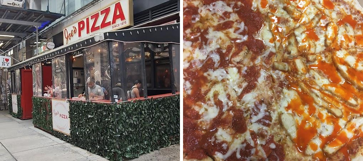 Joe's Pizzeria Menu