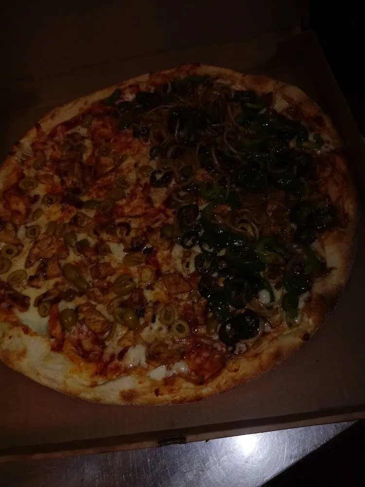 Olives Mushrooms Onions Peppers